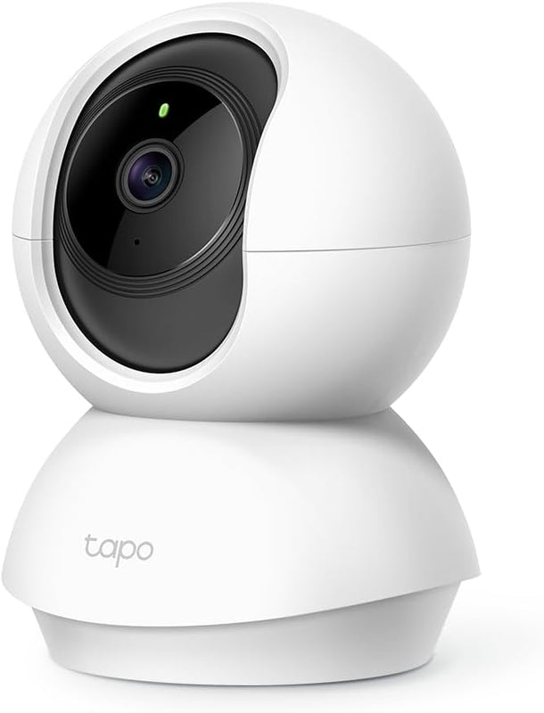 Tapo 2K(3MP) Caméra Surveillance WiFi intérieure 360° C210, Vision nocturne, Notifications en temps réel, Détection de personne, Suivi de mouvement, Télécommande, Compatible avec Alexa