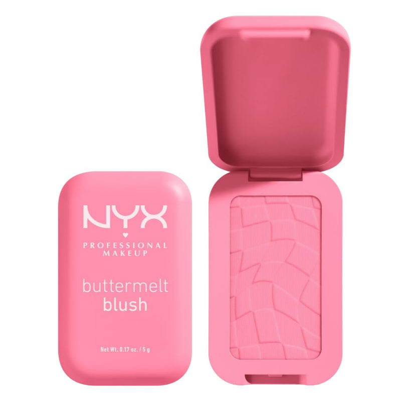 NYX PROFESSIONAL MAKEUP - Blush en Poudre, enrichi en beurre de mangue, beurre d'amande & beure de karité - Texture Fondante - Formule Vegan - Buttermelt Blush, Teinte : U Know Butta