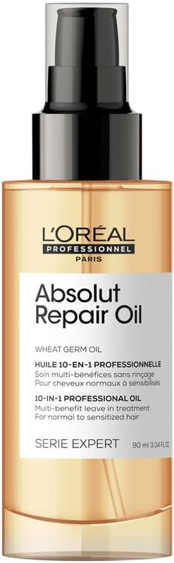 L'Oréal Professionnel, Routine Pour Cheveux Secs & Abîmés, Répare & Restructure Instantanément, Protège & Nourrit la Fibre, Absolut Repair, Série Expert