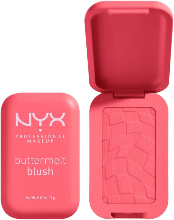 NYX PROFESSIONAL MAKEUP - Blush en Poudre, enrichi en beurre de mangue, beurre d'amande & beure de karité - Texture Fondante - Formule Vegan - Buttermelt Blush, Teinte : U Know Butta
