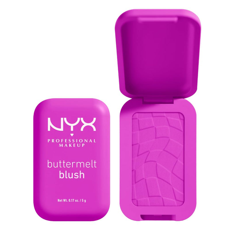 NYX PROFESSIONAL MAKEUP - Blush en Poudre, enrichi en beurre de mangue, beurre d'amande & beure de karité - Texture Fondante - Formule Vegan - Buttermelt Blush, Teinte : U Know Butta