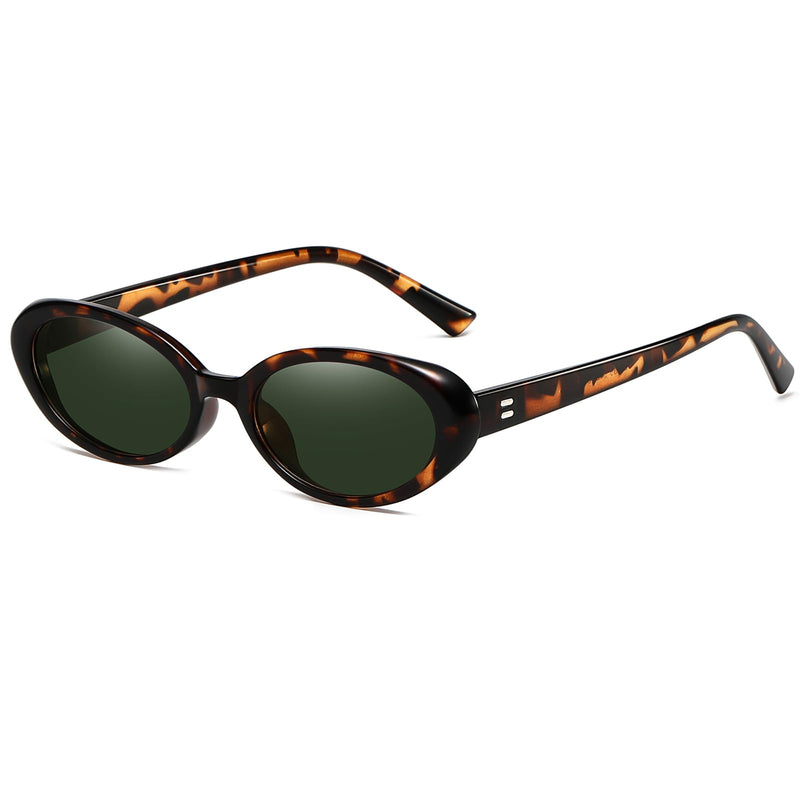 Breaksun Lunettes de soleil ovales rétro pour homme et femme - Petites lunettes de soleil ovales tendance des années 90 - Nuances