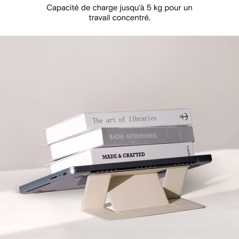MOFT Support pour Ordinateur Portable, Support Laptop Adhésif Léger et Stable avec 2 Angles Réglables pour Bureau Voyage et Études, Compatible avec MacBook 11