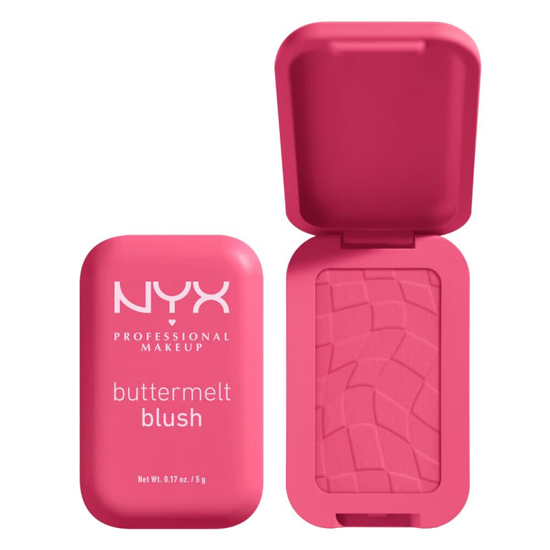 NYX PROFESSIONAL MAKEUP - Blush en Poudre, enrichi en beurre de mangue, beurre d'amande & beure de karité - Texture Fondante - Formule Vegan - Buttermelt Blush, Teinte : U Know Butta