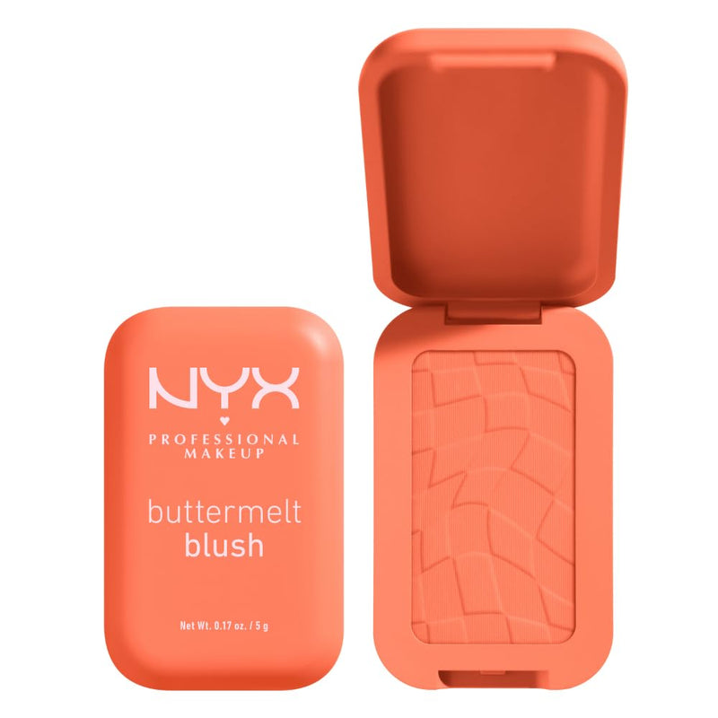 NYX PROFESSIONAL MAKEUP - Blush en Poudre, enrichi en beurre de mangue, beurre d'amande & beure de karité - Texture Fondante - Formule Vegan - Buttermelt Blush, Teinte : U Know Butta