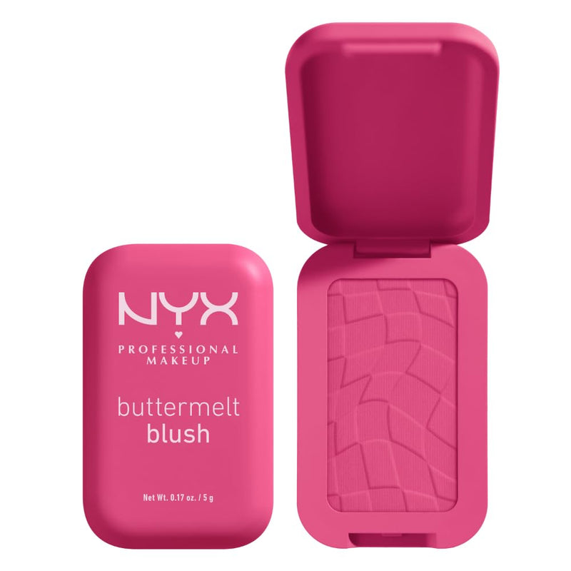 NYX PROFESSIONAL MAKEUP - Blush en Poudre, enrichi en beurre de mangue, beurre d'amande & beure de karité - Texture Fondante - Formule Vegan - Buttermelt Blush, Teinte : U Know Butta