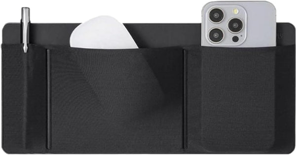 Laptop Accessories, Hard Drive Holder, 10.71x5.12x0.39 inches, Storage Sleeve, 3 Pocket Sticky for Laptop, Cables, USB Drives, Portable, Commuting, Business, Meetings, Library, Home, Office