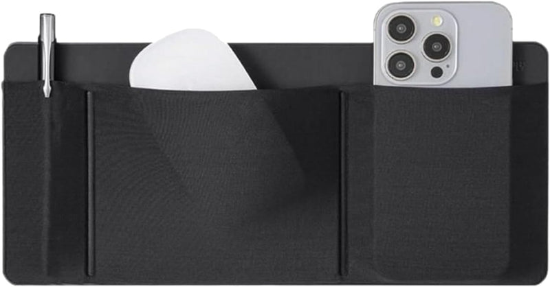 Laptop Accessories, Hard Drive Holder, 10.71x5.12x0.39 inches, Storage Sleeve, 3 Pocket Sticky for Laptop, Cables, USB Drives, Portable, Commuting, Business, Meetings, Library, Home, Office