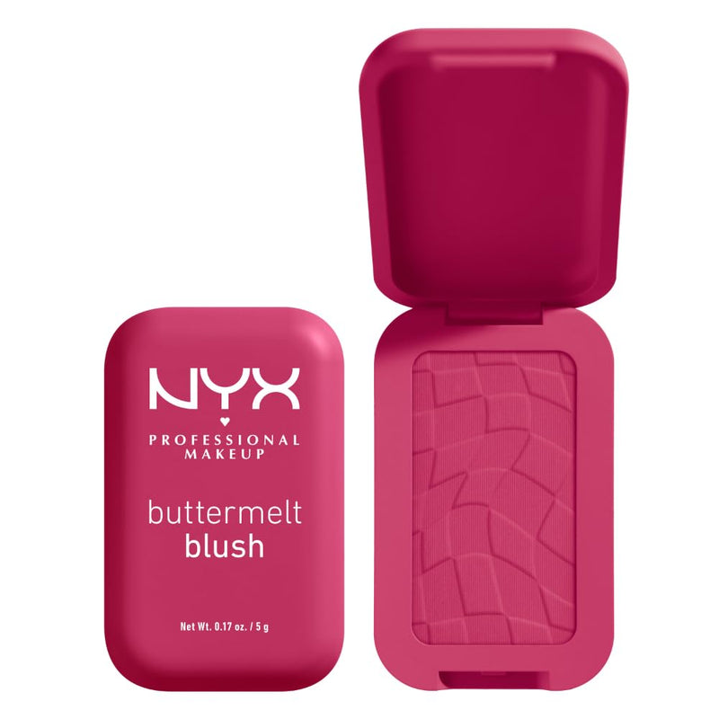 NYX PROFESSIONAL MAKEUP - Blush en Poudre, enrichi en beurre de mangue, beurre d'amande & beure de karité - Texture Fondante - Formule Vegan - Buttermelt Blush, Teinte : U Know Butta