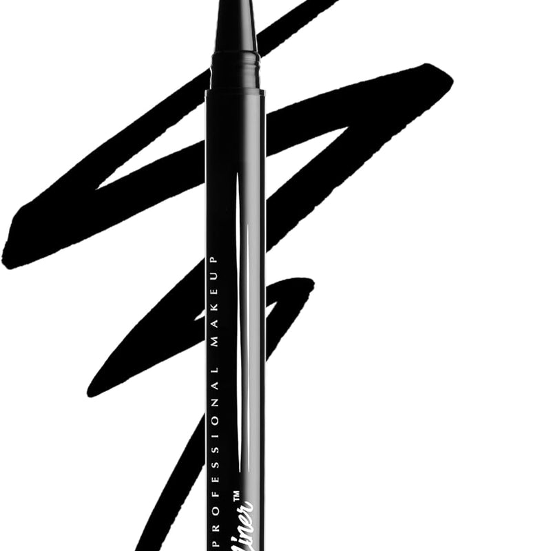 NYX Professional Makeup - Eyeliner Feutre - Waterproof - Tracé Précis - Couleur Intense Tenue Longue Durée - Embout Ultra-Précis - Formule Vegan - Epic Ink Liner - Teinte : Black (01)