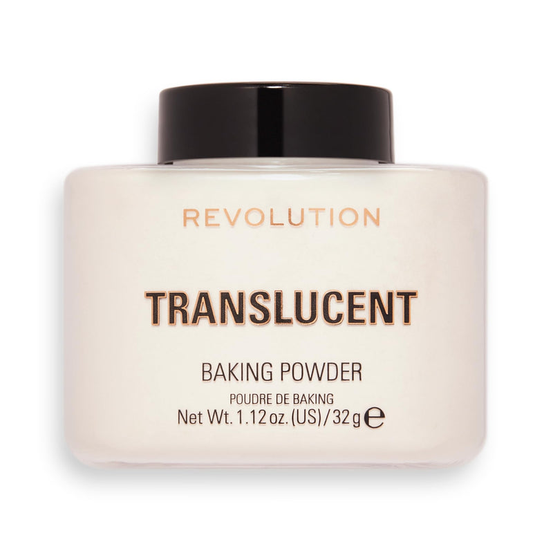 Makeup Revolution Loose Baking Powder, Makeup Wear Extender, Makeup Setting Powder, Banana, for Medium Tones Skin, 32g