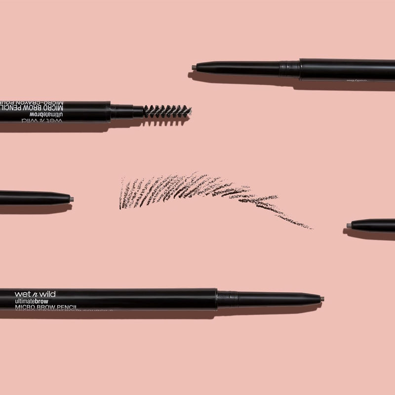 Wet n Wild, Ultimate Brow Retractable Pencil Retractable Eyebrow Pencil with Triangular Tip and Ultra Precise, Pigmented Color Defining the Look of Eyebrows, Medium Brown