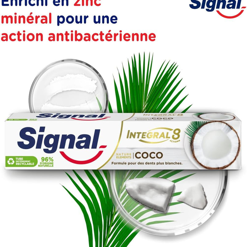 Signal Integral 8 Dentifrice Nature Elements Coco 75ml