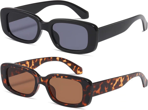 kimorn Rectangular Sunglasses for Women Men Trendy Retro Fashion Glasses 90's Vintage UV 400 Protection Square Fram K1200