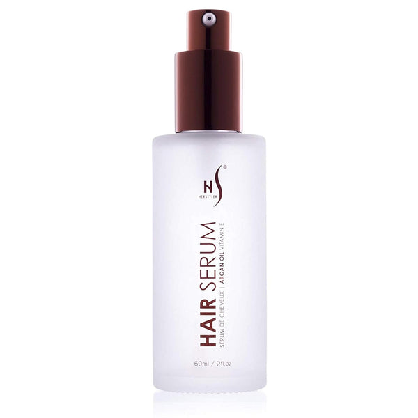 HerStyler Hair Repair Serum - Argan Oil Hair Serum for Frizzy and Damaged Hair - For Frizz, Styling and Shine - 2 Fl Oz - Pack of 1