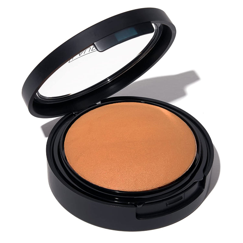 LAURA GELLER NEW YORK Baked Double Take Powder Foundation - Golden Medium - Buildable Medium to Full Coverage - Matte Finish
