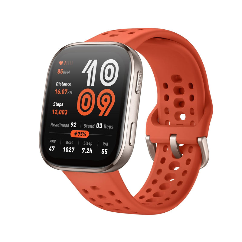 Amazfit Beep 6 Smart Watch 46mm, 14 Day Battery, AMOLED, GPS and Free Hardware, AI, Bluetooth Call Text Function, Health, Fitness Tracker, 140 Workout Modes, 5 ATM, Charcoal, Charcoal