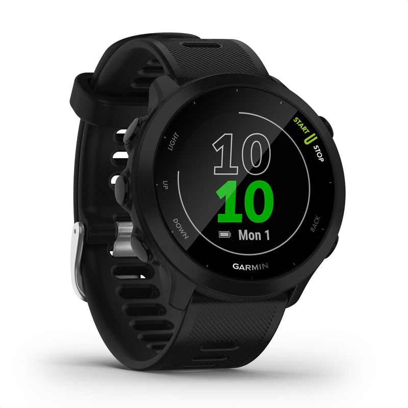 Garmin Forerunner 55 - Multi-Activity Running GPS Watch with Garmin Coach Training and Wrist Cardio - Black, TU EU