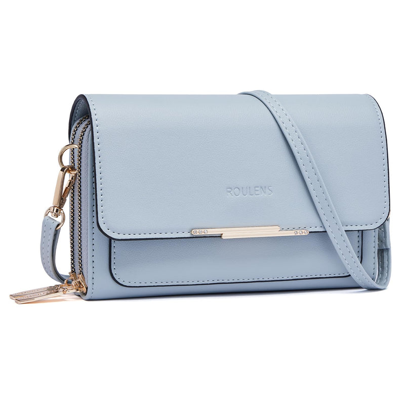 Roulens Sac Téléphone Portable Femme - Petit Sac Bandoulière Femme - Sac à Bandoulière Femme en Cuir PU - Sac À Bandoulière Petit avec Réglables Bandoulière