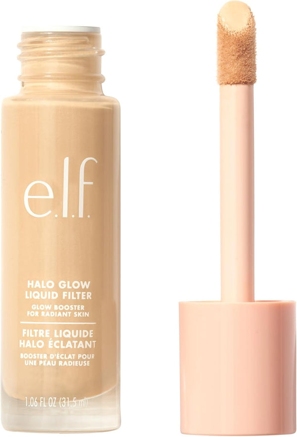 e.l.f. Halo Glow Liquid Filter, Brightens Complexion for Soft Focus Effect, Infused with Hyaluronic Acid, Vegan & Cruelty Free 0.5 Fair
