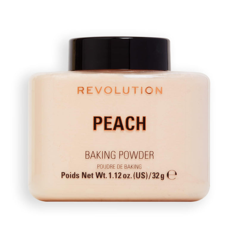 Makeup Revolution Loose Baking Powder, Makeup Wear Extender, Makeup Setting Powder, Banana, for Medium Tones Skin, 32g