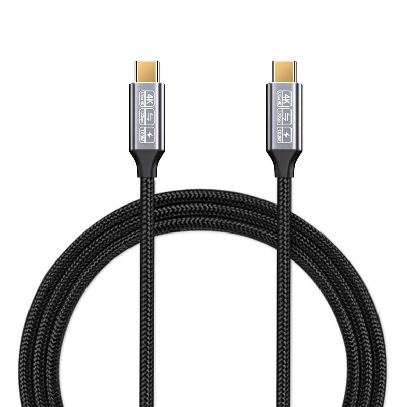 CAKOBLE USB-C to USB-C 3.1 Gen2 Cable 10Gbps Data Transfer, 100W 20V/5A 3.3ft USB Type C PD Fast Charging Cable 4K Video Output Compatible with Thunderbolt 3, MacBook Pro, Galaxy S21 (1M+1M)