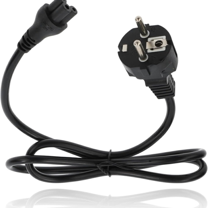 1 pcs Câble d'alimentation 1m 3 pôles pin Cordon pour Dell HP Lenovo ASUS Acer Ordinateur Portable Chargeur TV Imprimante Projecteur Ecran avec Contact de Protection Câble Connecteur en trèfle