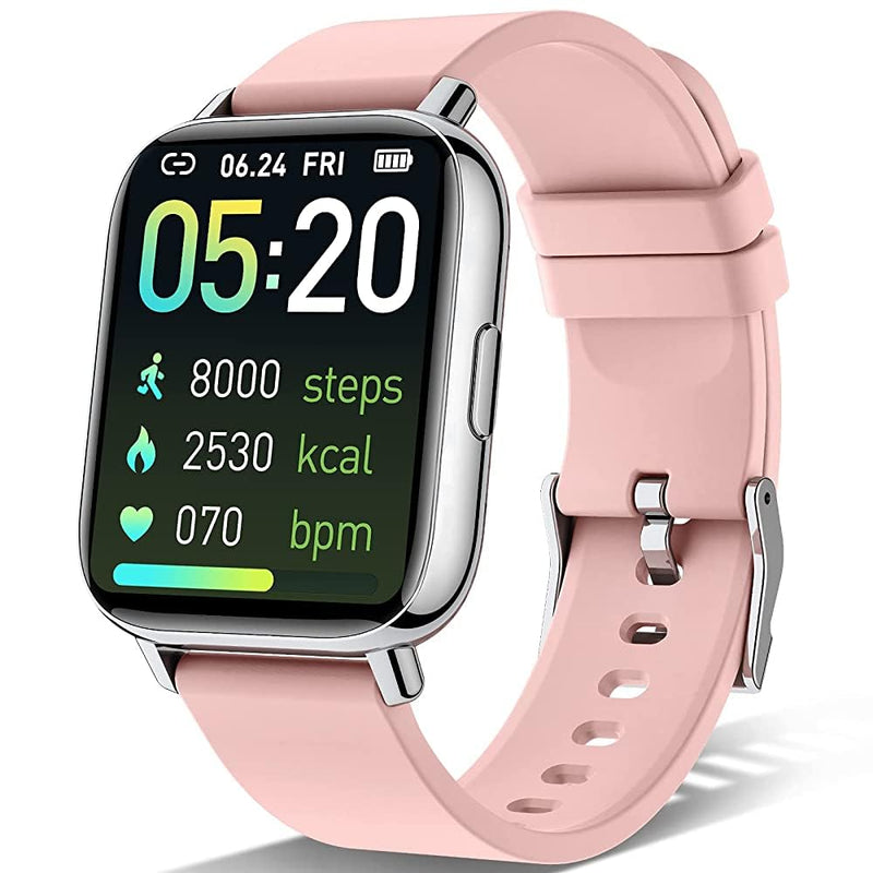 Men's Women's Smart Watch with Bluetooth Calls, 1.96 Inches Smartwatch 113+ Sports Modes IP68 with Sleep Monitor, Smart Watch with Heart Rate Pedometer for Android iOS (Black)