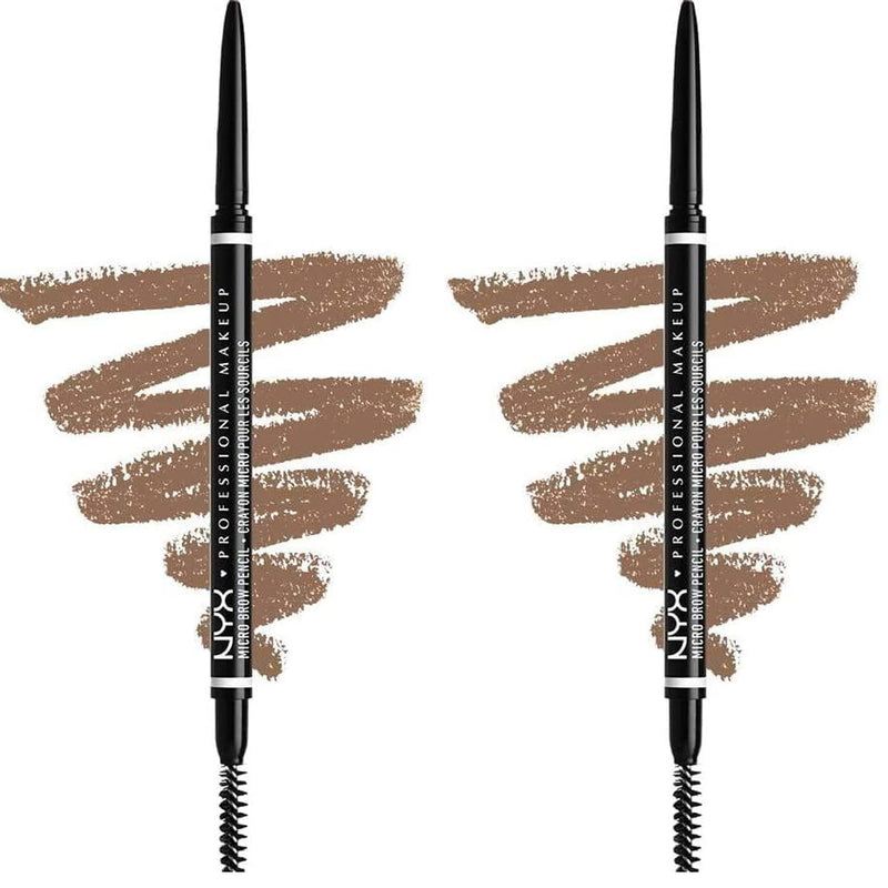 NYX Professional Makeup Eyebrow Pencil, Micro Brow Pencil, Two Sides with Automatic Pencil and Brush, Shades: Espresso