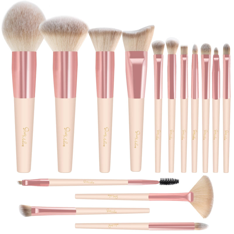 Make Up Start Makers Brushes 10 Pieces Marble Makeup Brush Set Powder Blended Eyeshadow Brush Set for Black Foundation