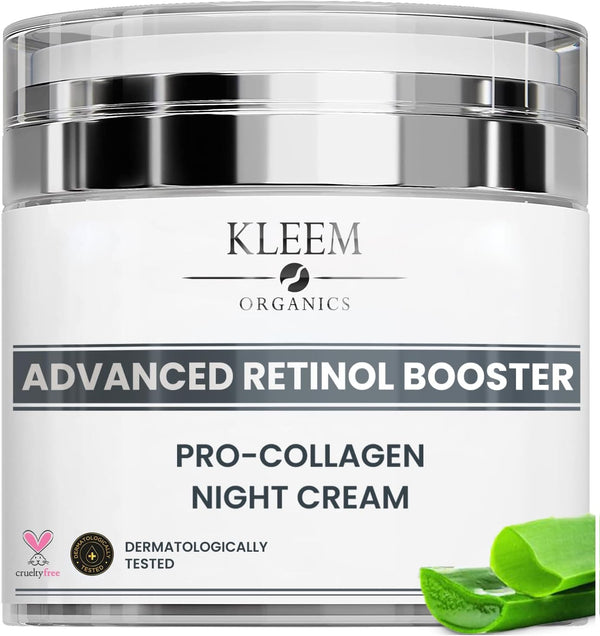 Retinol Face Cream with Hyaluronic Acid & Vitamin E – Anti-Wrinkle Firming Night Cream - Hydrating Night Moisturiser to Reduce Lines and Wrinkles. For Sensitive Skin, 50ml
