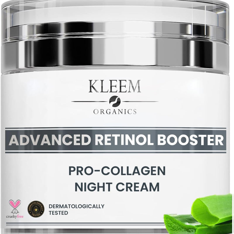 Retinol Face Cream with Hyaluronic Acid & Vitamin E – Anti-Wrinkle Firming Night Cream - Hydrating Night Moisturiser to Reduce Lines and Wrinkles. For Sensitive Skin, 50ml