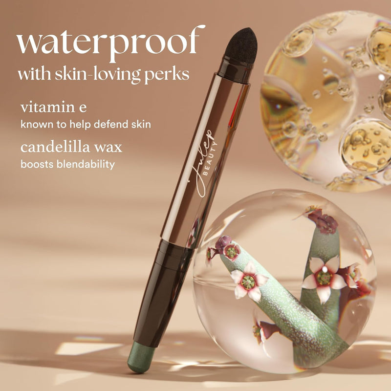 Julep Eyeshadow 101 Crème-to-Powder Eyeshadow Stick (Taupe Matte) Long-Lasting, Waterproof Eye Shadow - Blendable, Crease-Proof with Built-In Smudger