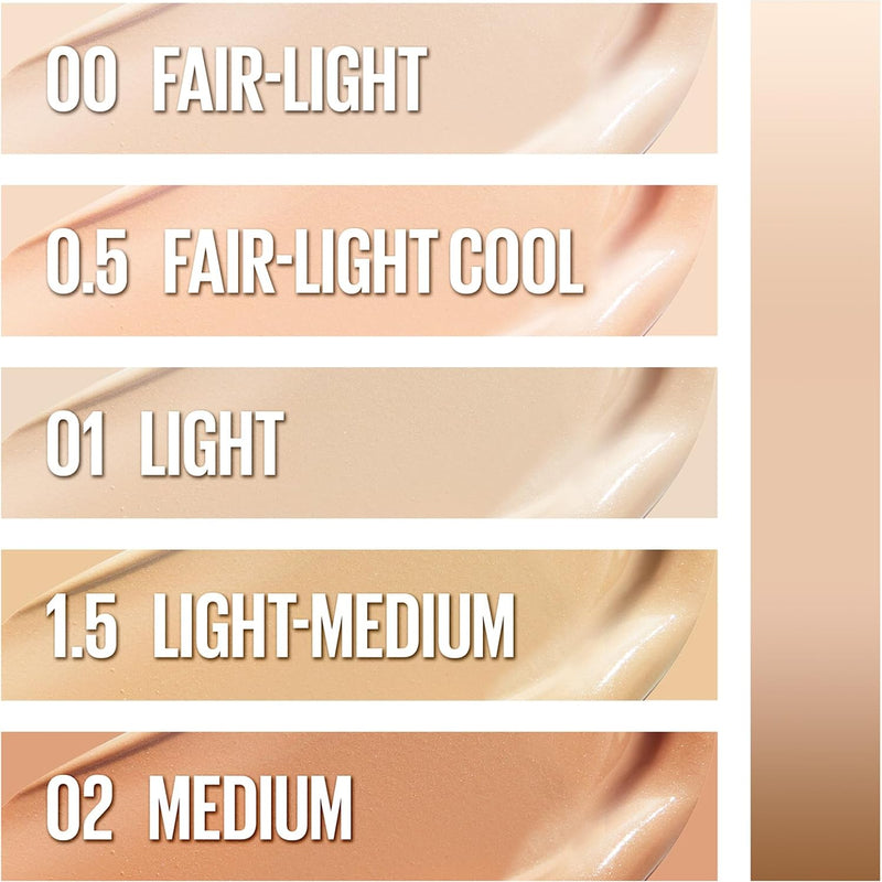 Maybelline New York Instant Perfector 4-in-1 Glow Perfectioning Foundation, Minimizes, Corrects, Evens and Brightens, Glow Finish Without Blemishes, 20 ml, Shade 01 Light