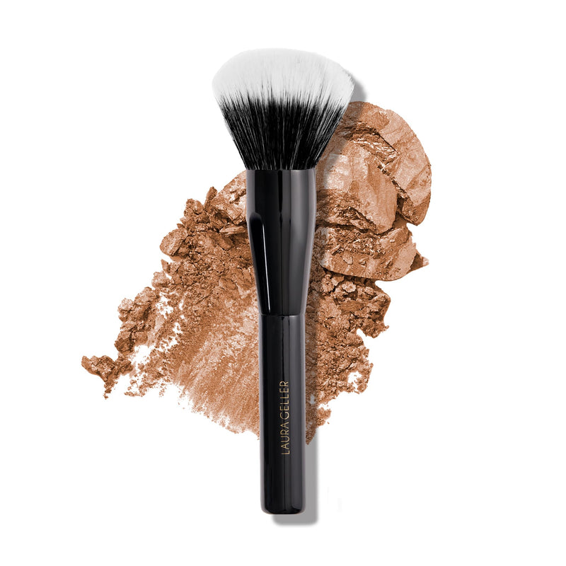 LAURA GELLER NEW YORK Retractable Airbrush Kabuki Brush for All Face Makeup & Foundation for Liquid, Cream and Powder Face Makeup With Aluminum Handle