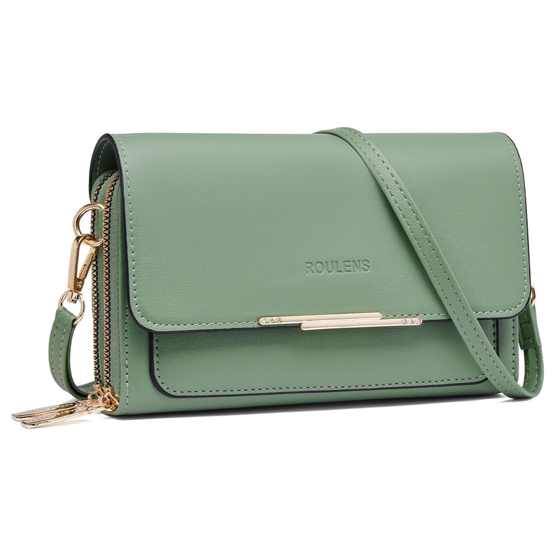 Roulens Sac Téléphone Portable Femme - Petit Sac Bandoulière Femme - Sac à Bandoulière Femme en Cuir PU - Sac À Bandoulière Petit avec Réglables Bandoulière