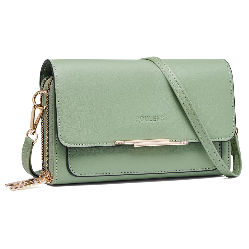 Roulens Sac Téléphone Portable Femme - Petit Sac Bandoulière Femme - Sac à Bandoulière Femme en Cuir PU - Sac À Bandoulière Petit avec Réglables Bandoulière