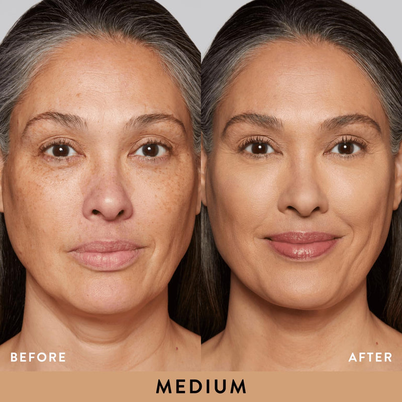 LAURA GELLER NEW YORK Baked Double Take Powder Foundation - Golden Medium - Buildable Medium to Full Coverage - Matte Finish