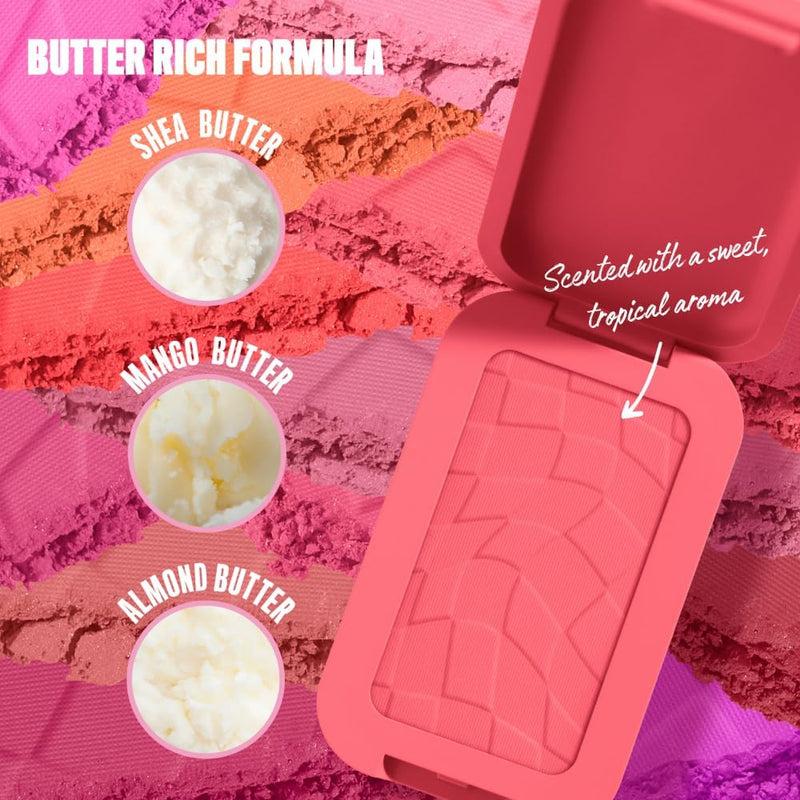 NYX PROFESSIONAL MAKEUP - Blush en Poudre, enrichi en beurre de mangue, beurre d'amande & beure de karité - Texture Fondante - Formule Vegan - Buttermelt Blush, Teinte : U Know Butta