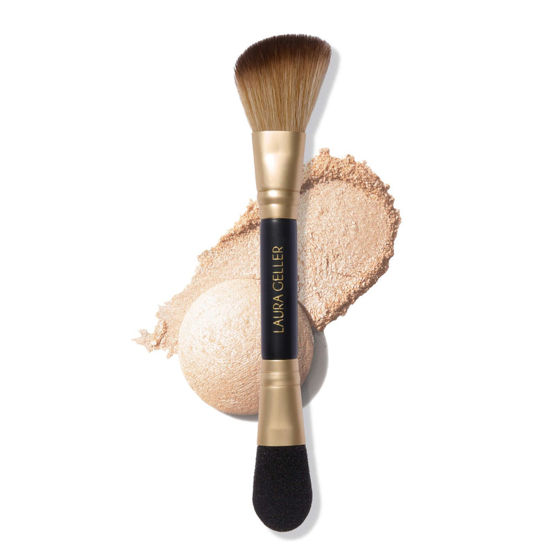 LAURA GELLER NEW YORK Retractable Airbrush Kabuki Brush for All Face Makeup & Foundation for Liquid, Cream and Powder Face Makeup With Aluminum Handle