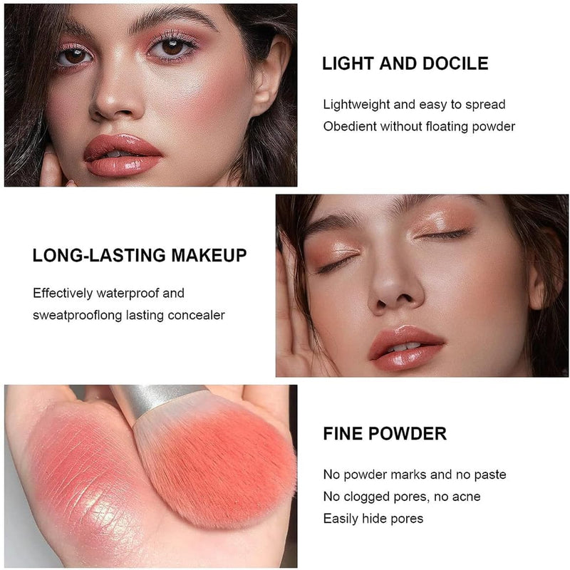 12 Colors Concealer & Blush Palette, Long Lasting Smudge-Resistant Blendable 2 in 1 Matte Finish Cream Blush Palette Face Makeup Palette (#01)