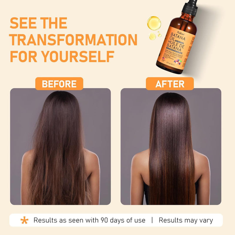 Batana Oil for Hair Growth Dr Sebi Organic, 100% Raw Pure & Natural Botana Oil from Honduras, Deeply Nourishing Scalp for Hair Thicker and Stronger