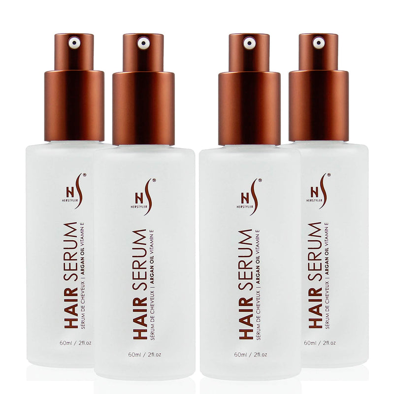 HerStyler Hair Repair Serum - Argan Oil Hair Serum for Frizzy and Damaged Hair - For Frizz, Styling and Shine - 2 Fl Oz - Pack of 1