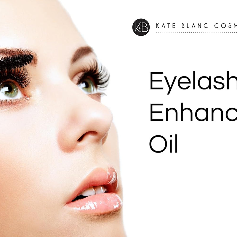 Kate Blanc Cosmetics Castor Oil Organic for Hair, Lashes, Face (2oz), 100% Pure, Cold Pressed, Hexane Free. Eyelash Serum for Thicker-Looking Eyelashes & Eyebrows