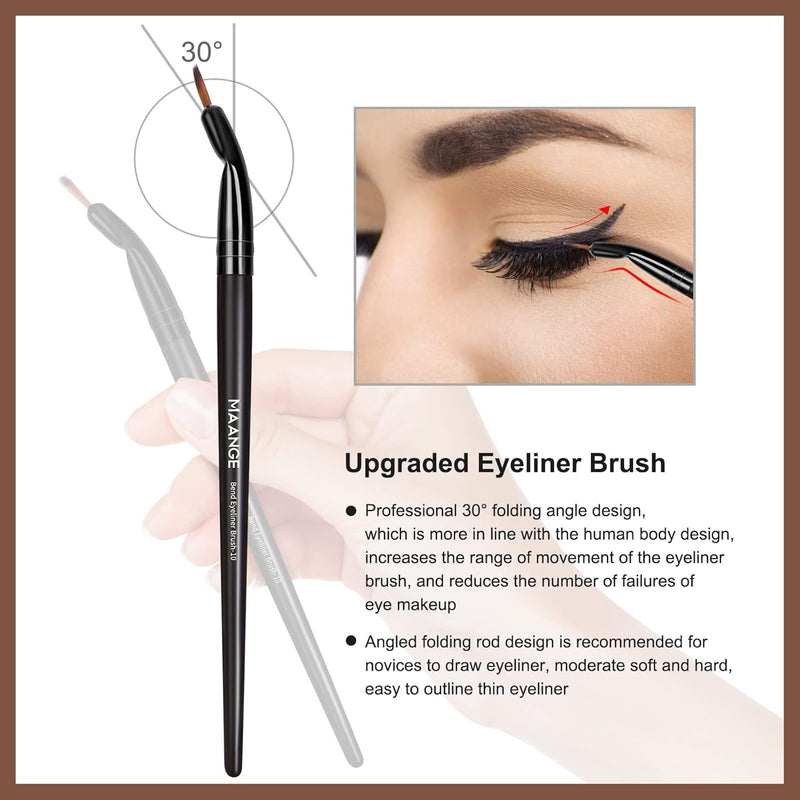 Make up Brush Set 25Pcs Professional Makeup Brushes Foundation Blush Angle Eyeliner Blending Concealers Eyeshadow Brush Premium Synthetic Makeup Brush Set with Gift Box