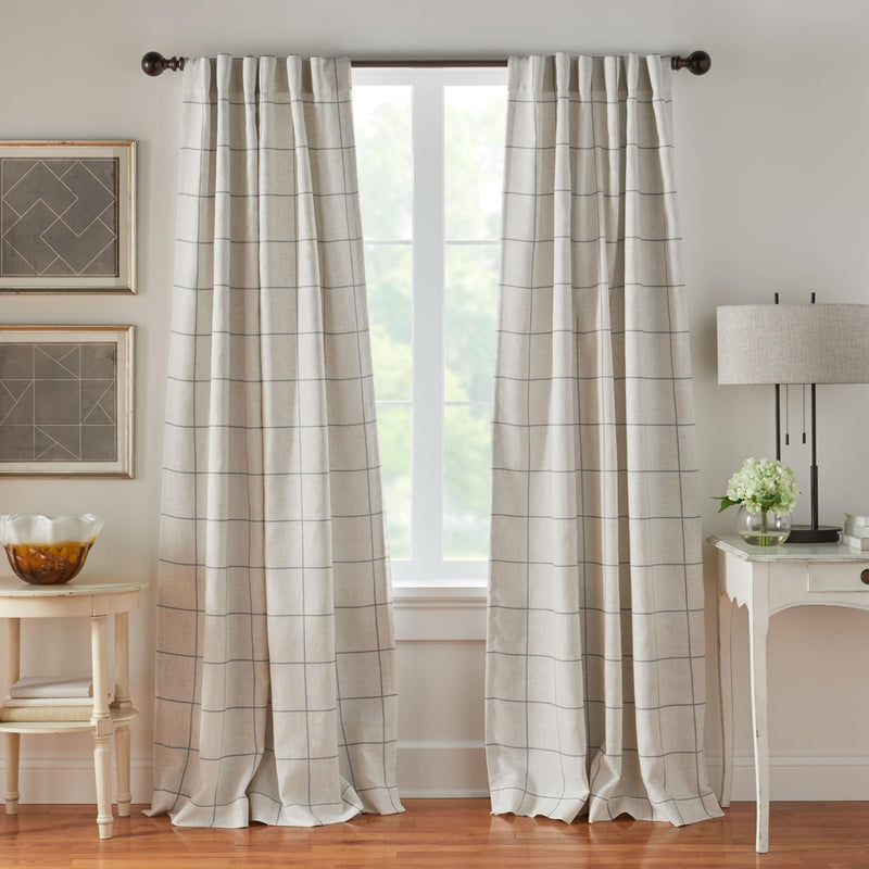 Elrene Home Fashions Brighton Plaid Blackout Window Curtain for Living Room Bedroom with Rod Pocket 52