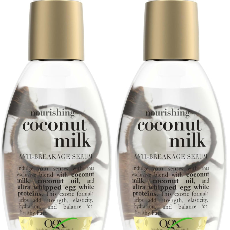 OGX Nourishing + Coconut Milk Anti-Breakage Serum, 4 Fl Oz