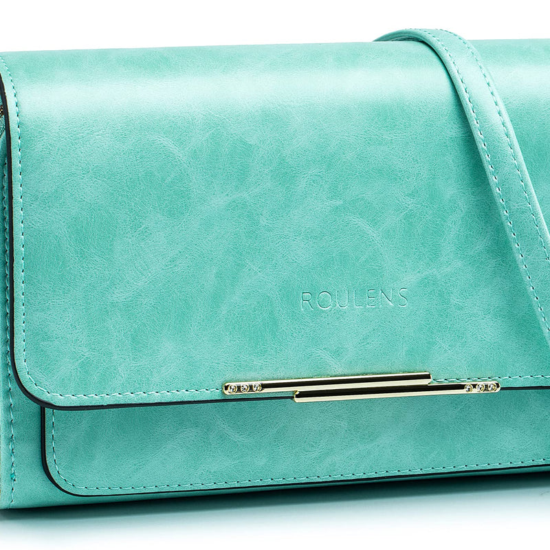 Roulens Sac Téléphone Portable Femme - Petit Sac Bandoulière Femme - Sac à Bandoulière Femme en Cuir PU - Sac À Bandoulière Petit avec Réglables Bandoulière