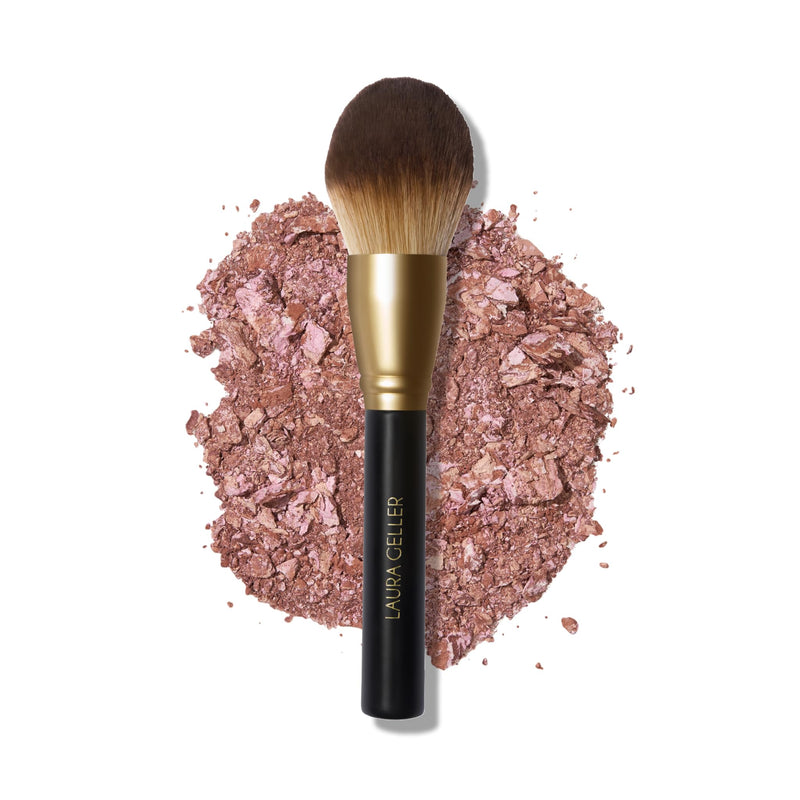 LAURA GELLER NEW YORK Retractable Airbrush Kabuki Brush for All Face Makeup & Foundation for Liquid, Cream and Powder Face Makeup With Aluminum Handle