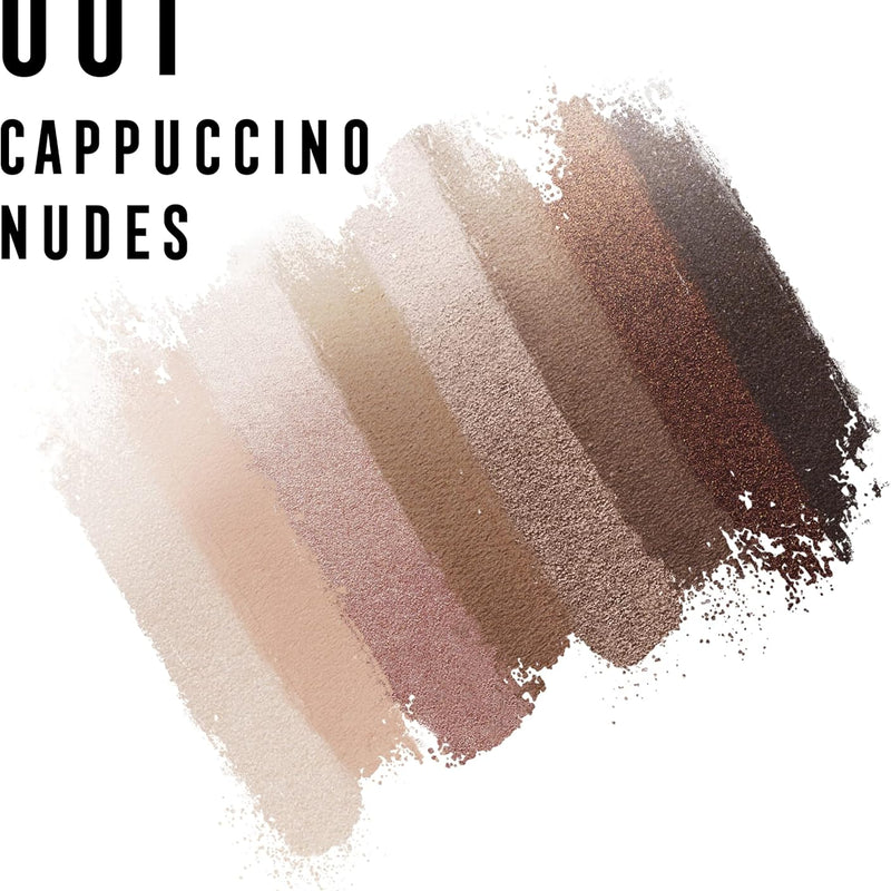Max Factor Masterpiece Nude Palette, 8 Intense Colour Eyeshadows, Creamy Shadows, 3 Finish, Cappuccino Nudes